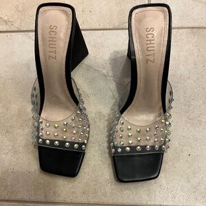 Schutz Lizah crystal sandals